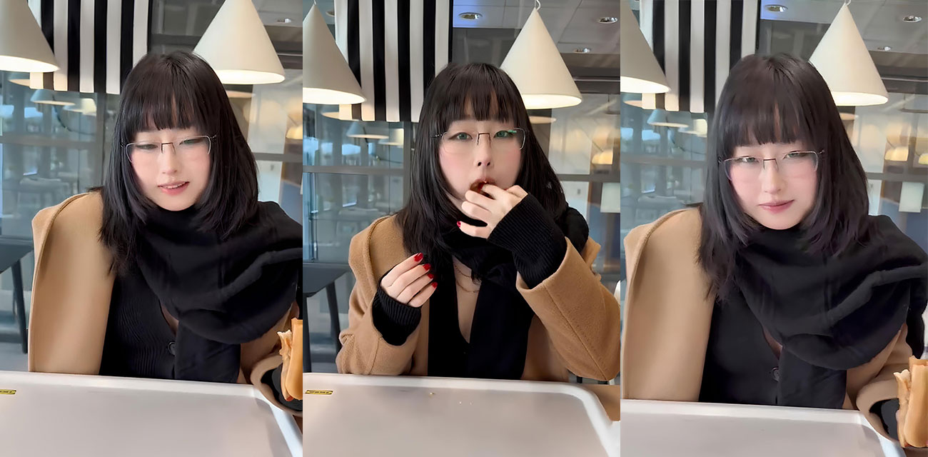 极品网黄【噗噗pupu】宜家黑丝真空露出，狂野挑逗路人厕所脱衣勾引被狂操，口爆高潮舌舔吞精